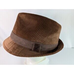 Cremieux Brown L/XL Fedora Hat